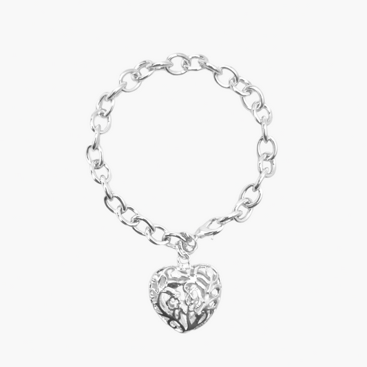 Pulseira Grande Coração Vazado